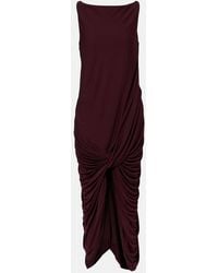 Loewe - Knot-Front Draped Maxi Dress - Lyst