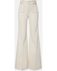 Dorothee Schumacher - Summer Of Love Cotton And Linen Flared Pants - Lyst