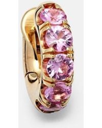 Spinelli Kilcollin - Mini Macro Hoop 18Kt Single Earring With Sapphires - Lyst