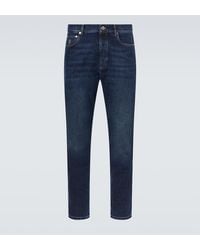 Brunello Cucinelli - Mid-Rise Slim Jeans - Lyst