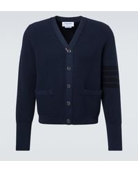 Thom Browne - 4-Bar Cotton Cardigan - Lyst