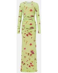 Blumarine - Floral Jersey Maxi Dress - Lyst