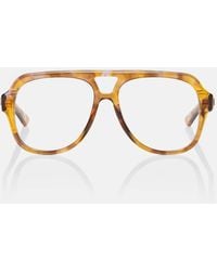 Chloé - Optical Native Oversized Aviator Glasses - Lyst