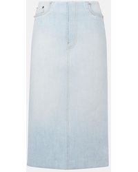 Acne Studios - Denim Midi Skirt - Lyst