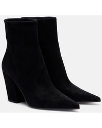 Gianvito Rossi - Keinna 85 Suede Ankle Boots - Lyst