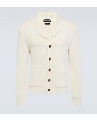 Tom Ford - Ribbed-knit Wool And Silk Cardigan - Lyst