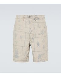 RRL - Shorts in lino con stampa - Lyst