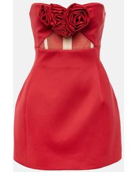 Magda Butrym - Cutout Wool-Blend Bustier Dress - Lyst