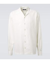 Dolce & Gabbana - Hemd Aus Leinen-Canvas - Lyst