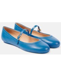 Gianvito Rossi - Ballerines Carla En Cuir - Lyst