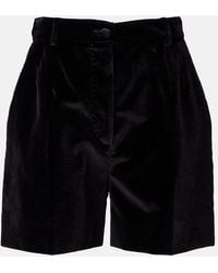 Dolce & Gabbana - Cotton And Silk-Blend Shorts - Lyst