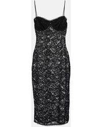 Oséree - O-Lover Floral Lace Midi Dress - Lyst