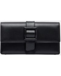 Manolo Blahnik - Maygot Leather Clutch - Lyst