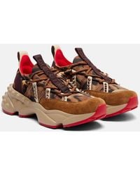 Christian Louboutin - Sneakers Trailrun Mit Veloursleder - Lyst