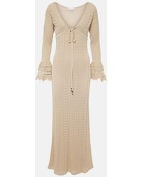 Blumarine - Crochet Maxi Dress - Lyst