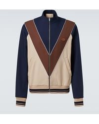 Valentino - Colorblocked Logo Zip-Up Sweatshirt - Lyst