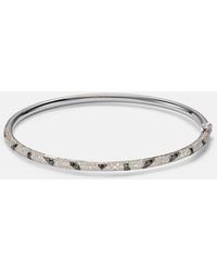 Yvonne Léon - Armreif Jonc Zebre Aus 9Kt Weissgold (375/1000) Mit Diamanten - Lyst