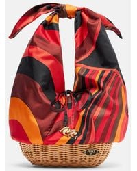PUCCI - Picnic Iride Silk Top-Handle Bag - Lyst
