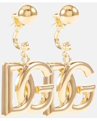 Dolce & Gabbana - Pendientes largos DG - Lyst