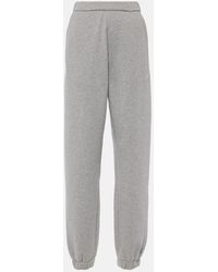 The Attico - Penny Cotton Fleece Sweatpants - Lyst