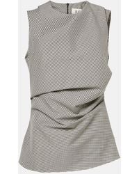 Rohe - Checked Wool-Blend Top - Lyst
