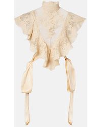 Zimmermann - Top Hypnotic De Encaje Con Volantes - Lyst