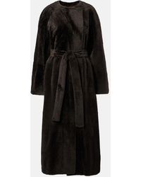 The Row - Madelina Belted Shearling Coat - Lyst