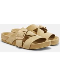 Loewe - Sandalen Aus Veloursleder - Lyst
