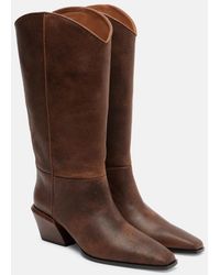 Paris Texas - Bettina Leather Cowboy Boots - Lyst