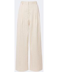 Jonathan Simkhai - Grace Striped Wide-Leg Pants - Lyst