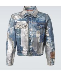 Acne Studios - Giacca Di Jeans Con Stampa - Lyst