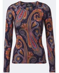 Etro - T-Shirt A Motif Cachemire - Lyst