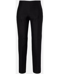 TOTEME - Wool And Silk Slim Pants - Lyst
