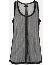Tom Ford - Semi-sheer Ribbed Jersey Tank Top - Lyst