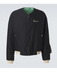 Visvim - Veste Bomber Souvenir Reversible En Laine Et Soie - Lyst