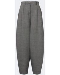 Magda Butrym - Herringbone Wool-Blend Barrel-Leg Pants - Lyst