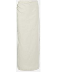 SIR. - Iris Asymmetric Linen Maxi Skirt - Lyst