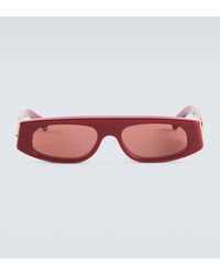 Gucci - Logo Flat-top Sunglasses - Lyst
