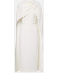 Safiyaa - Bridal Midikleid Oria Aus Crepe - Lyst