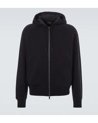 ZEGNA - Cotton-Blend Hoodie - Lyst