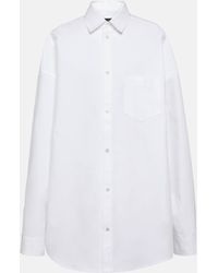 Balenciaga - Outerwear Oversized Cotton Poplin Shirt - Lyst