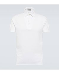 Loro Piana - Cotton Pique Polo Shirt - Lyst