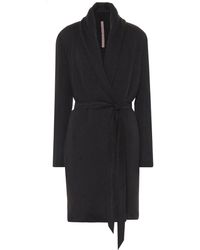 black wrap wool coat womens