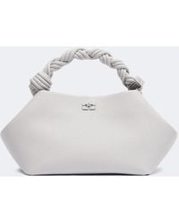 Ganni - Bou Mini Leather Top-Handle Bag - Lyst