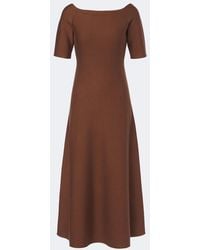 Gabriela Hearst - Vivia Wool, Silk, And Cashmere Midi Dress - Lyst