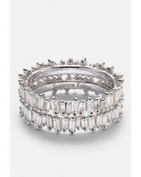 Suzanne Kalan - Midi 18Kt Tech Ring Jackets With Diamonds - Lyst