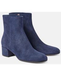 Gianvito Rossi - 45 Suede Ankle Boots - Lyst