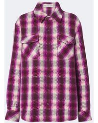 God's True Cashmere - Frontier Plaid Cashmere Shirt With Amethysts - Lyst