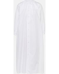 MM6 by Maison Margiela - Cotton Poplin Midi Dress - Lyst