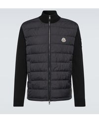 Moncler - Down-paneled Cotton Jacket - Lyst